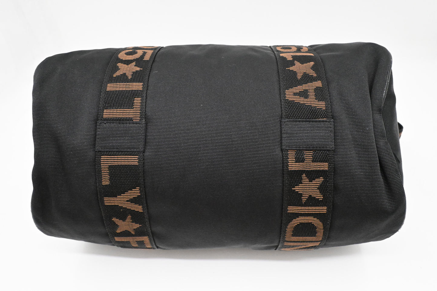 Fendi 2way Boston Bag in Black Canvas