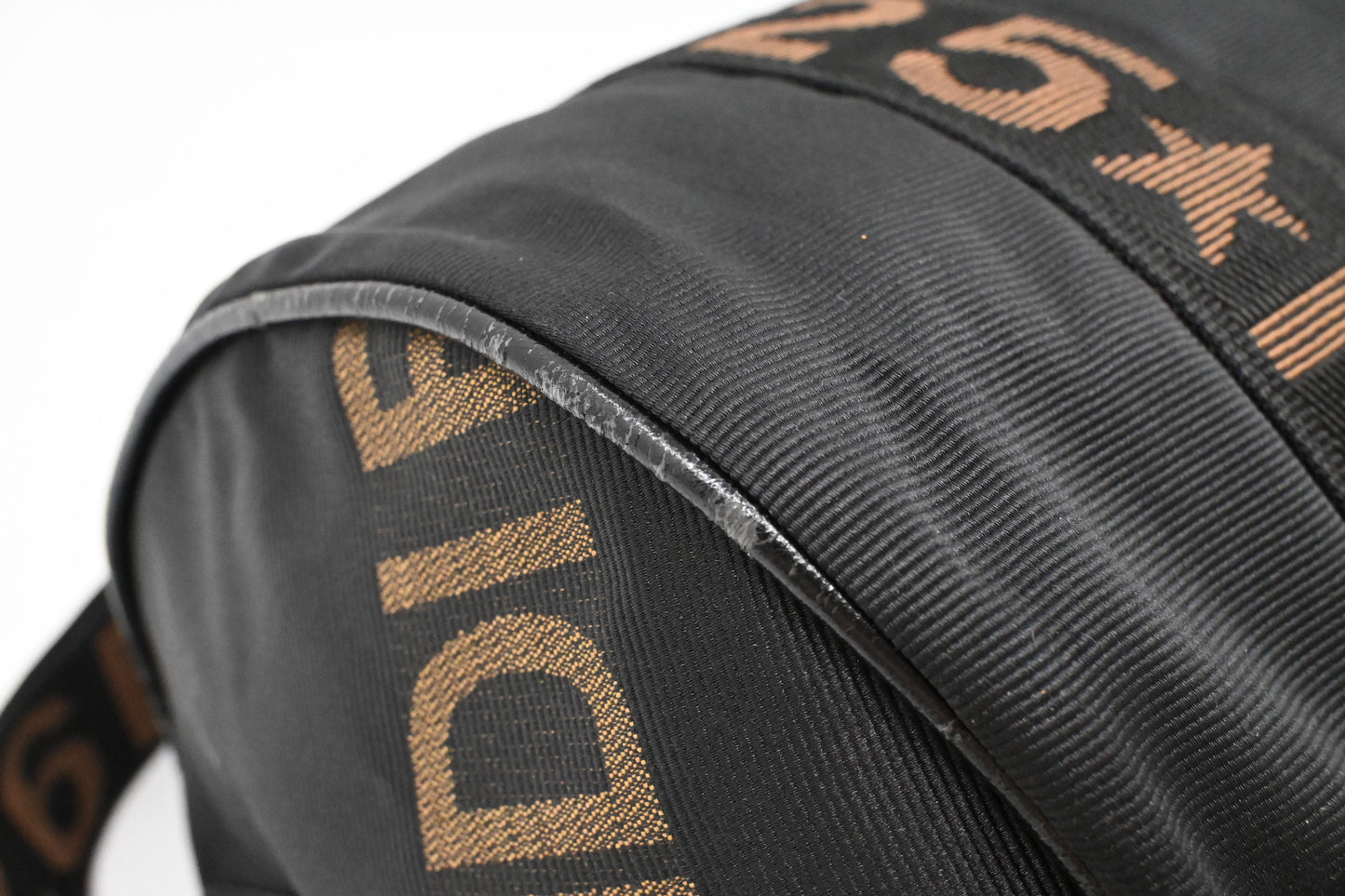 Fendi 2way Boston Bag in Black Canvas