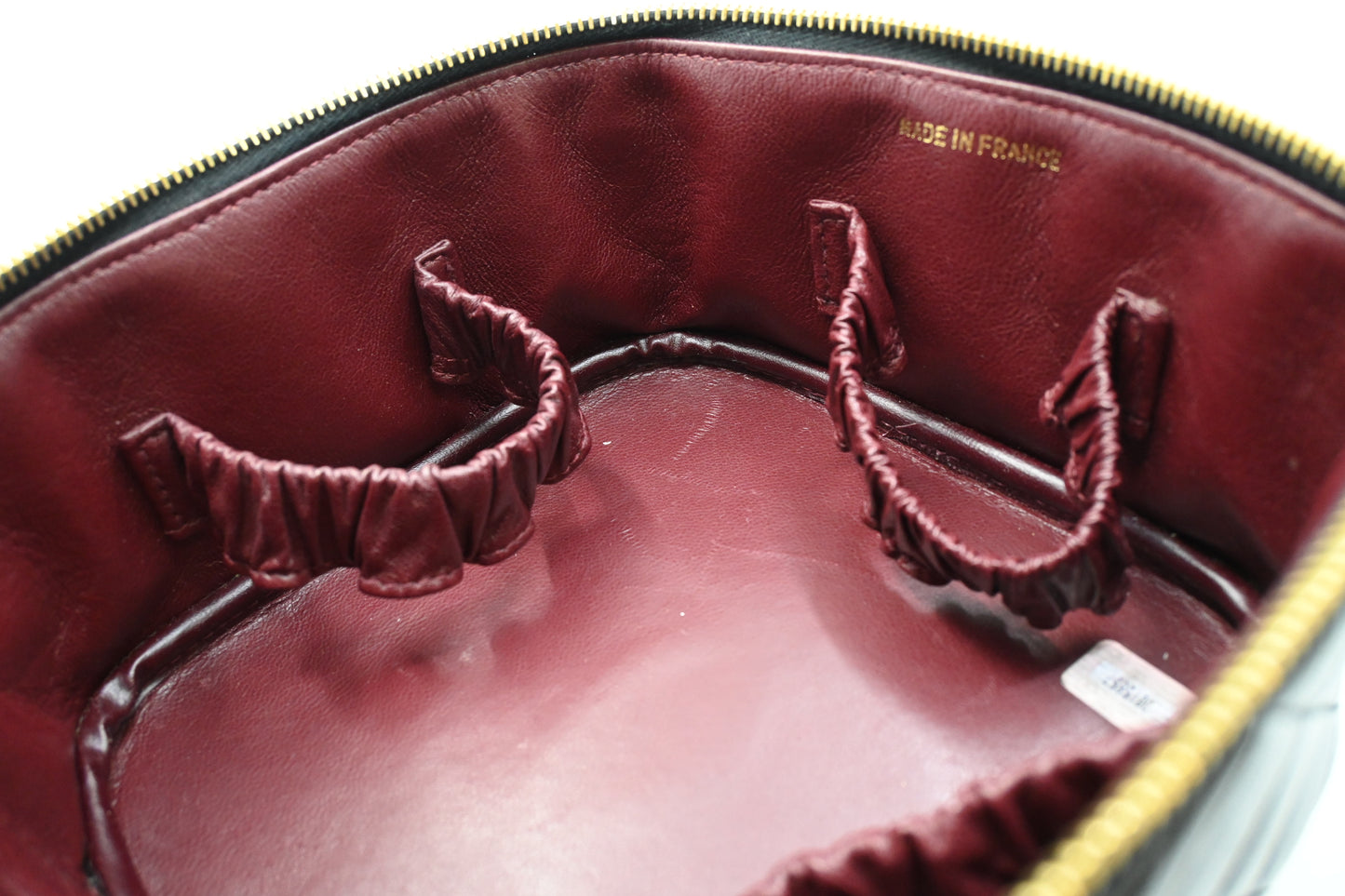 Chanel Vanity in Black Matelassé Leather