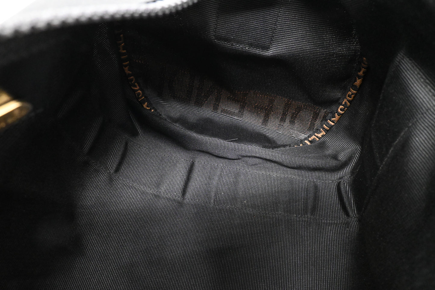 Fendi 2way Boston Bag in Black Canvas