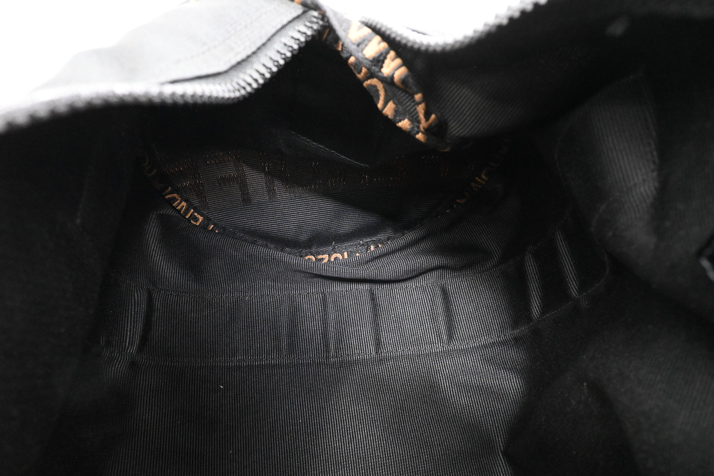 Fendi 2way Boston Bag in Black Canvas