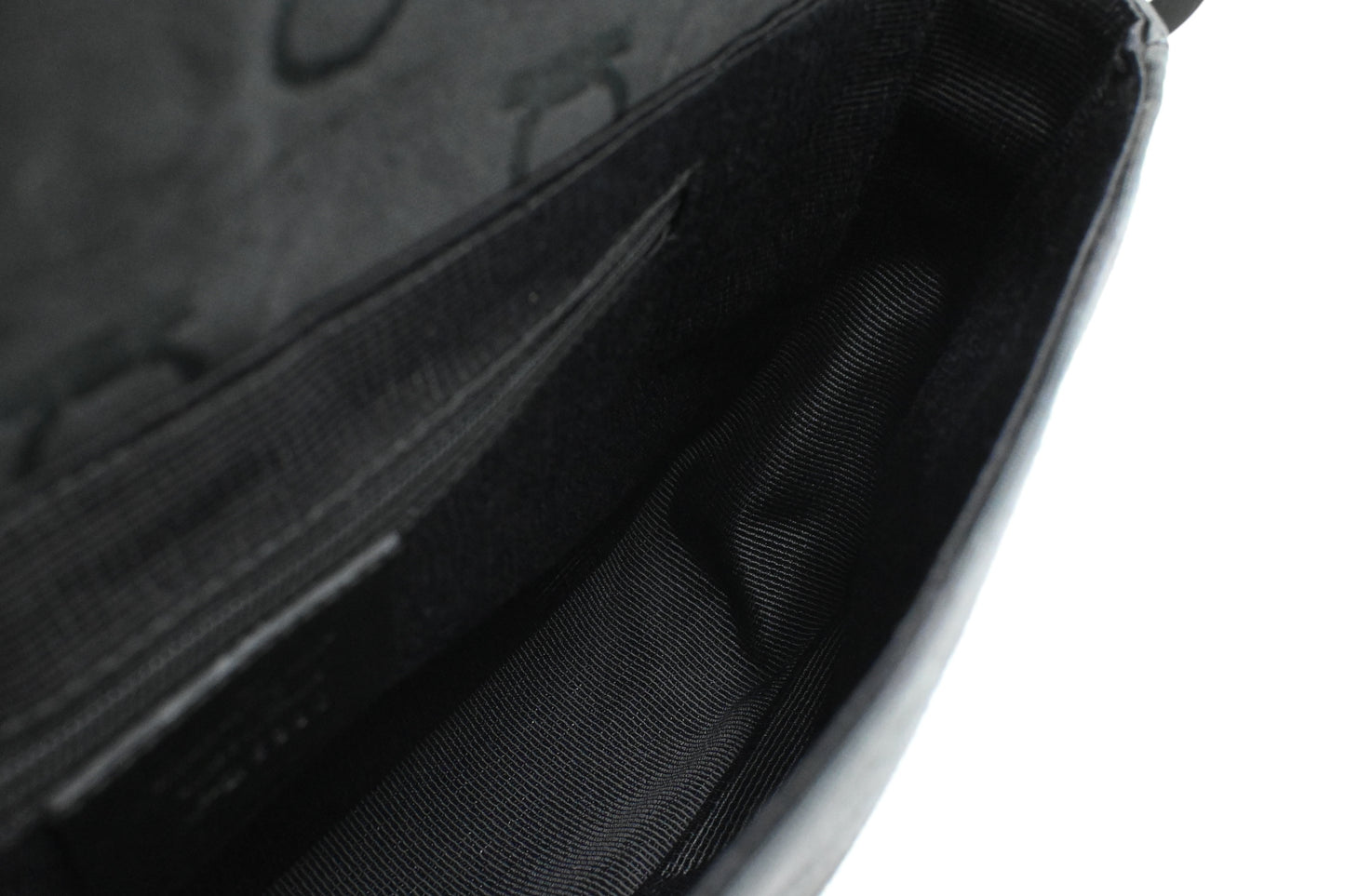 Ferragamo Shoulder Bag in Black Gancini Canvas