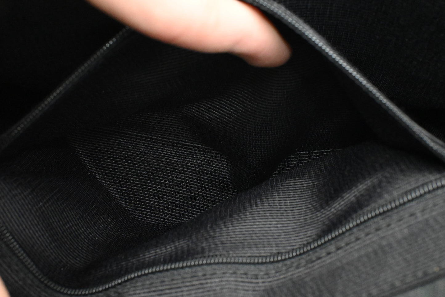 Ferragamo Shoulder Bag in Black Gancini Canvas