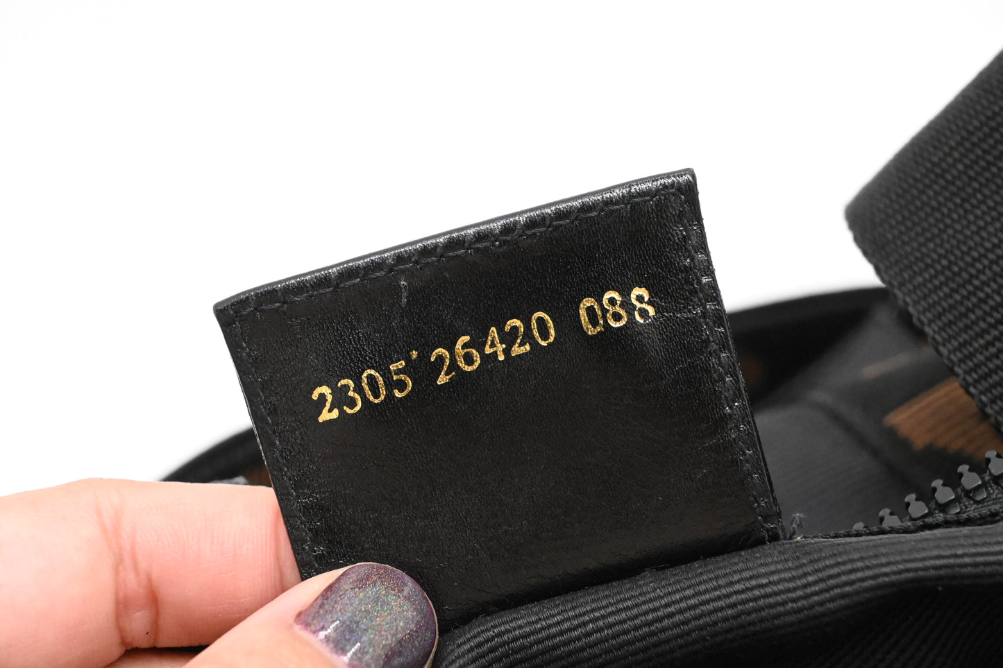 Fendi 2way Boston Bag in Black Canvas