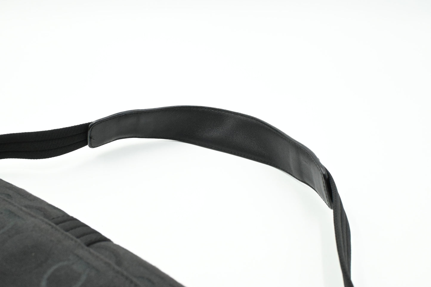 Ferragamo Shoulder Bag in Black Gancini Canvas