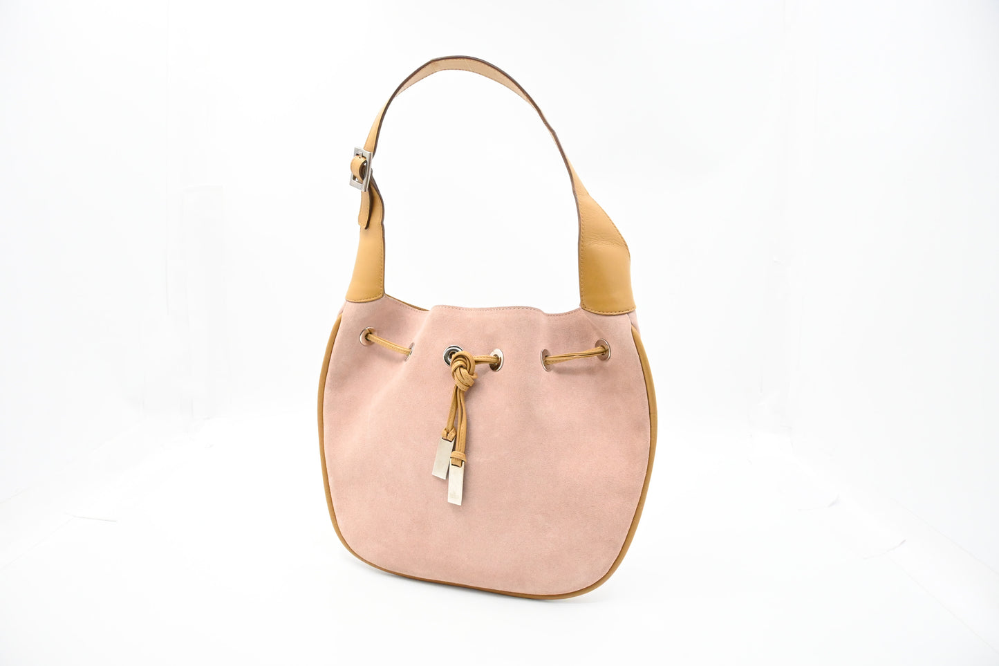 Gucci Hobo Bag in Pink Suede Leather