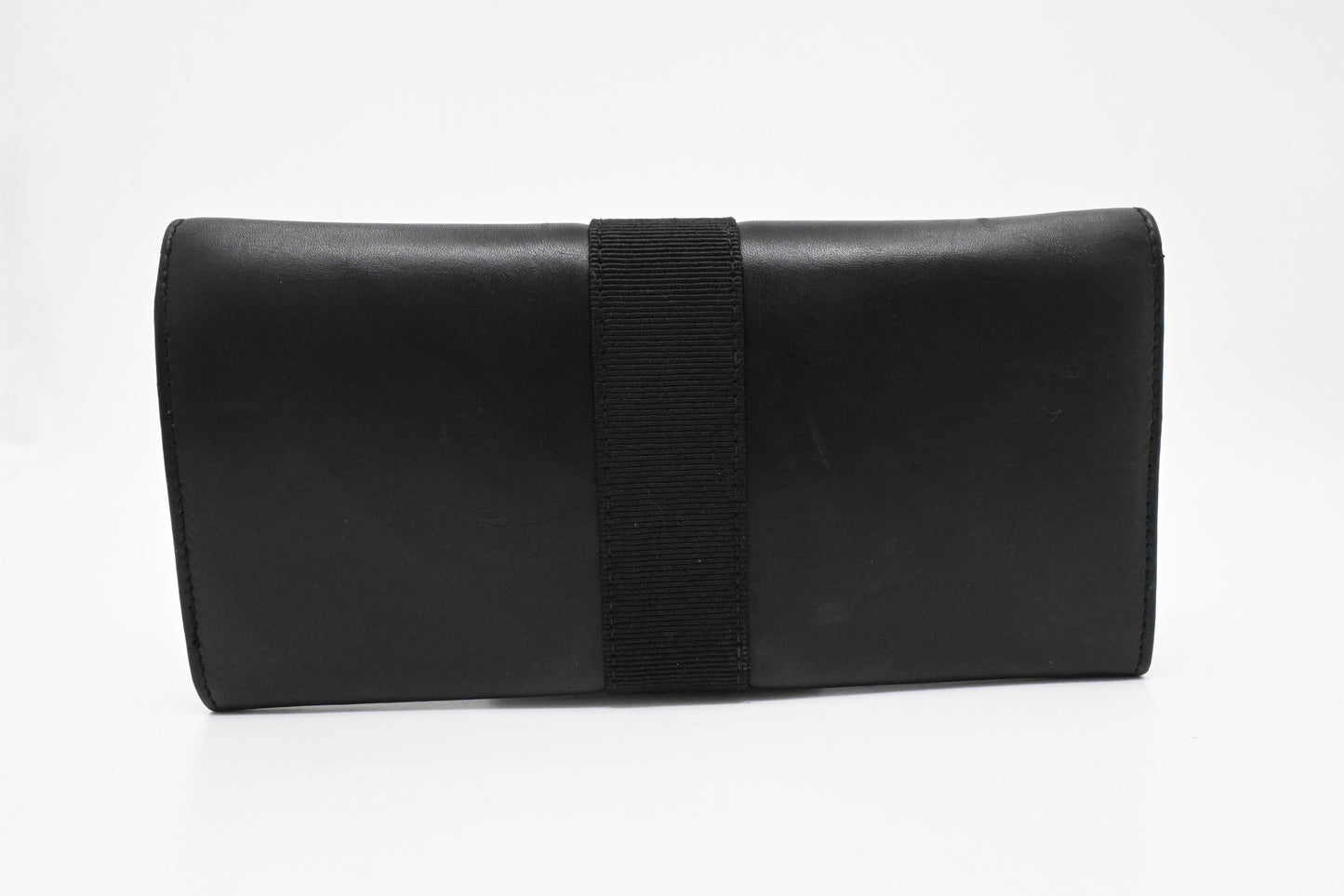 Ferragamo Long Wallet in Black Leather