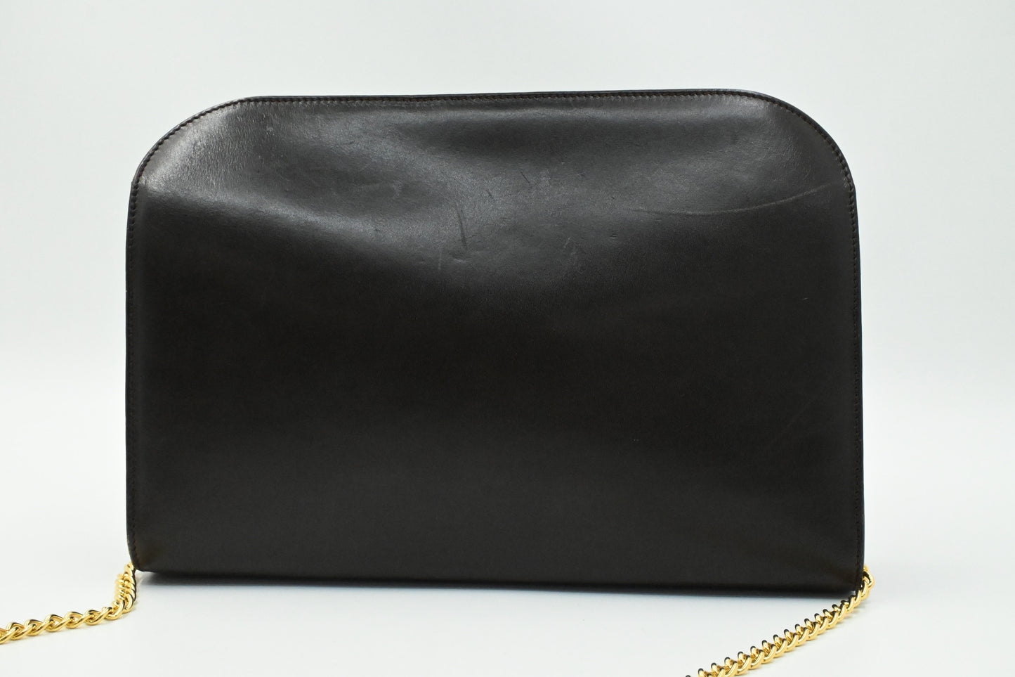 Ferragamo Shoulder Bag in Dark Brown Leather