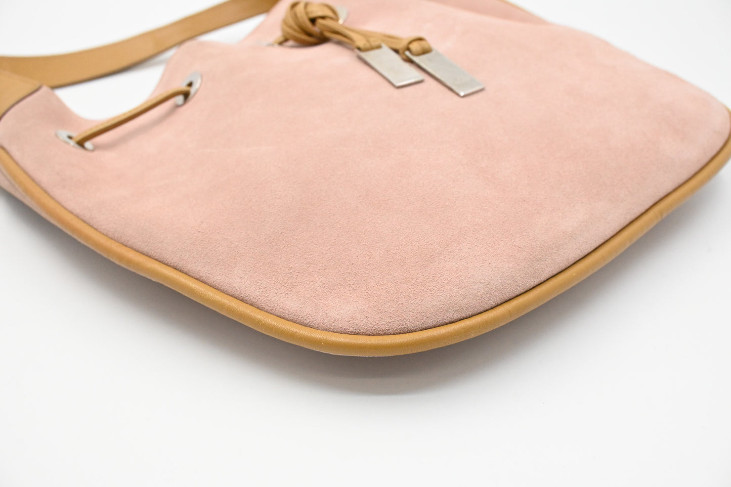 Gucci Hobo Bag in Pink Suede Leather