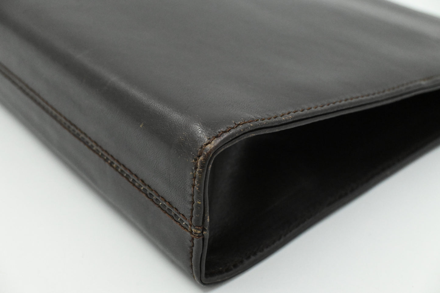 Ferragamo Shoulder Bag in Dark Brown Leather