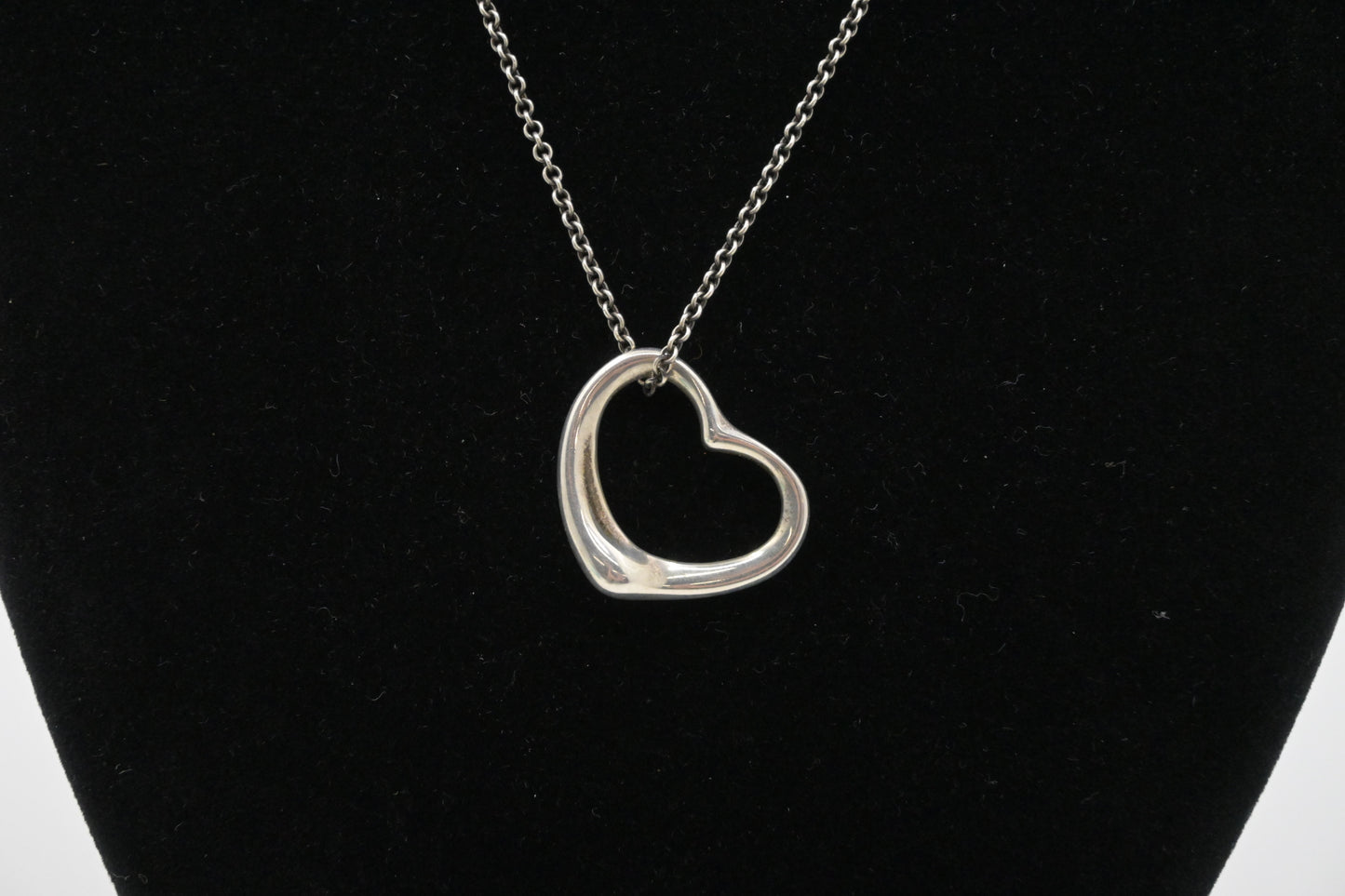 Tiffany & Co. Open Heart Necklace in Sterling Silver
