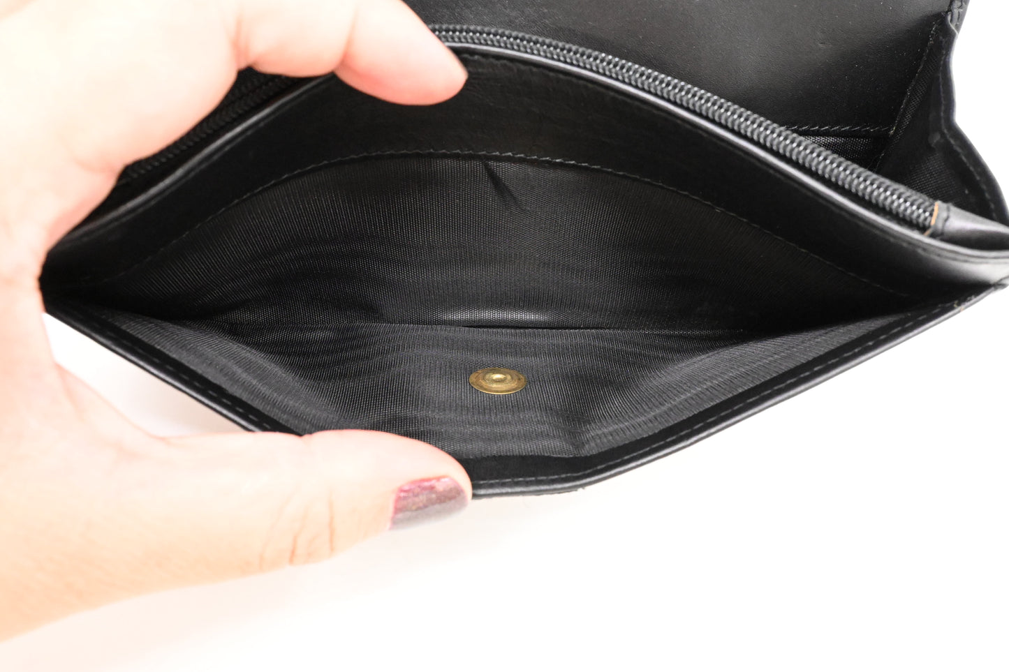 Ferragamo Long Wallet in Black Leather
