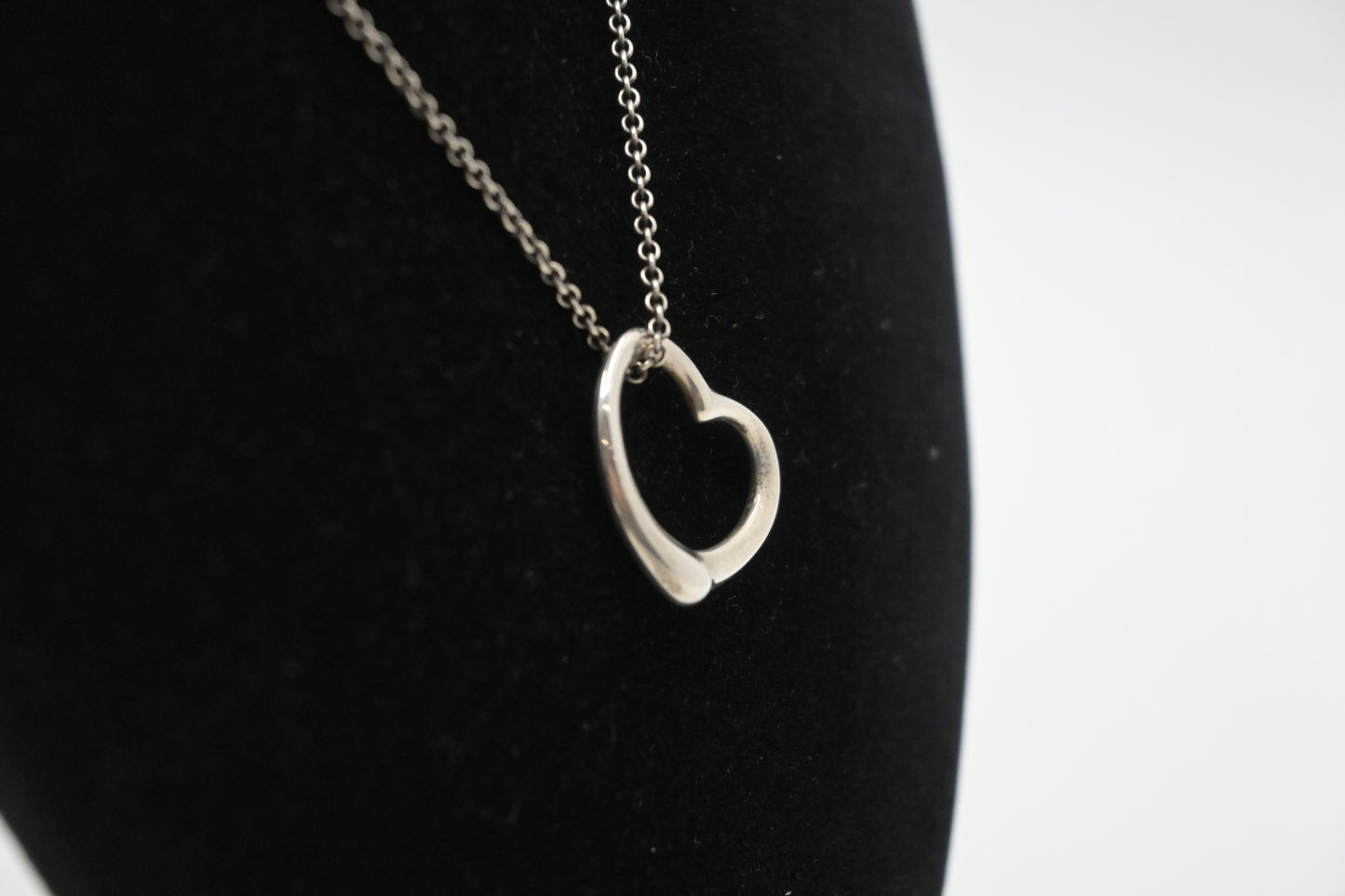 Tiffany & Co. Open Heart Necklace in Sterling Silver