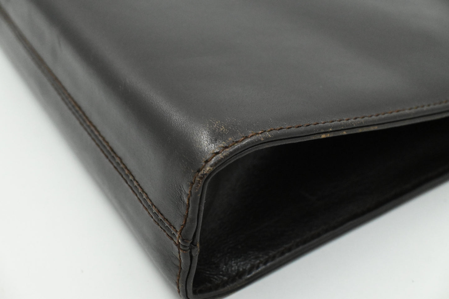 Ferragamo Shoulder Bag in Dark Brown Leather