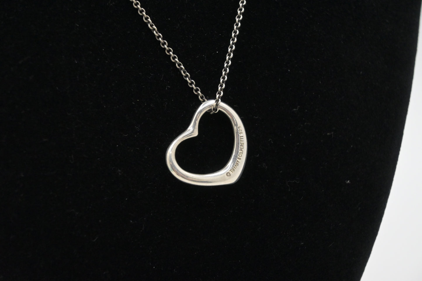 Tiffany & Co. Open Heart Necklace in Sterling Silver