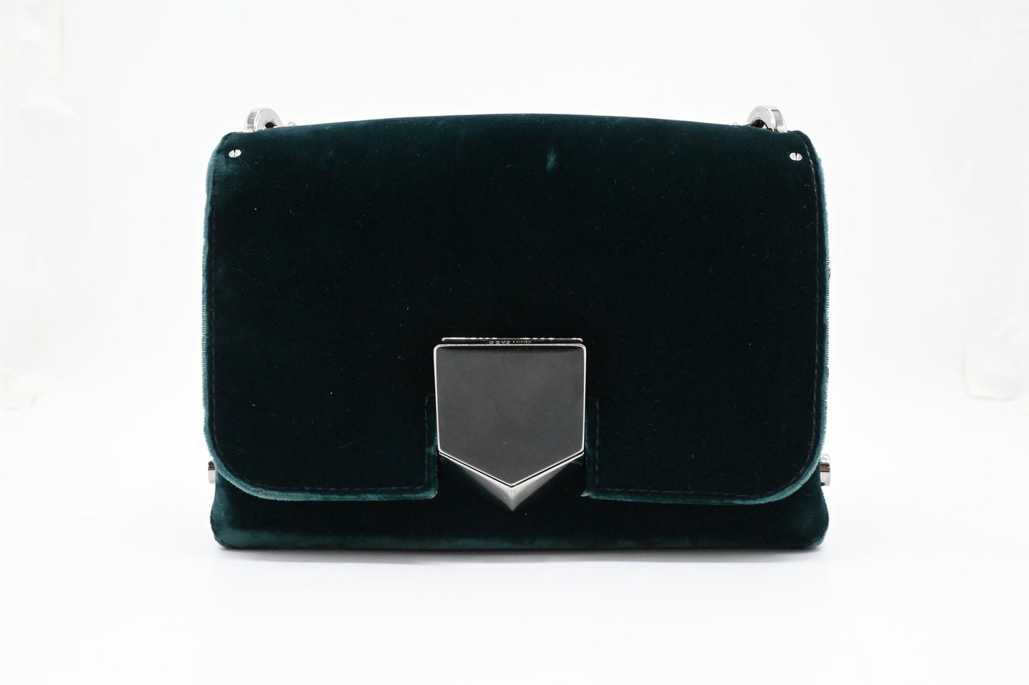 Jimmy Choo Lockett Petite in Teal Velvet