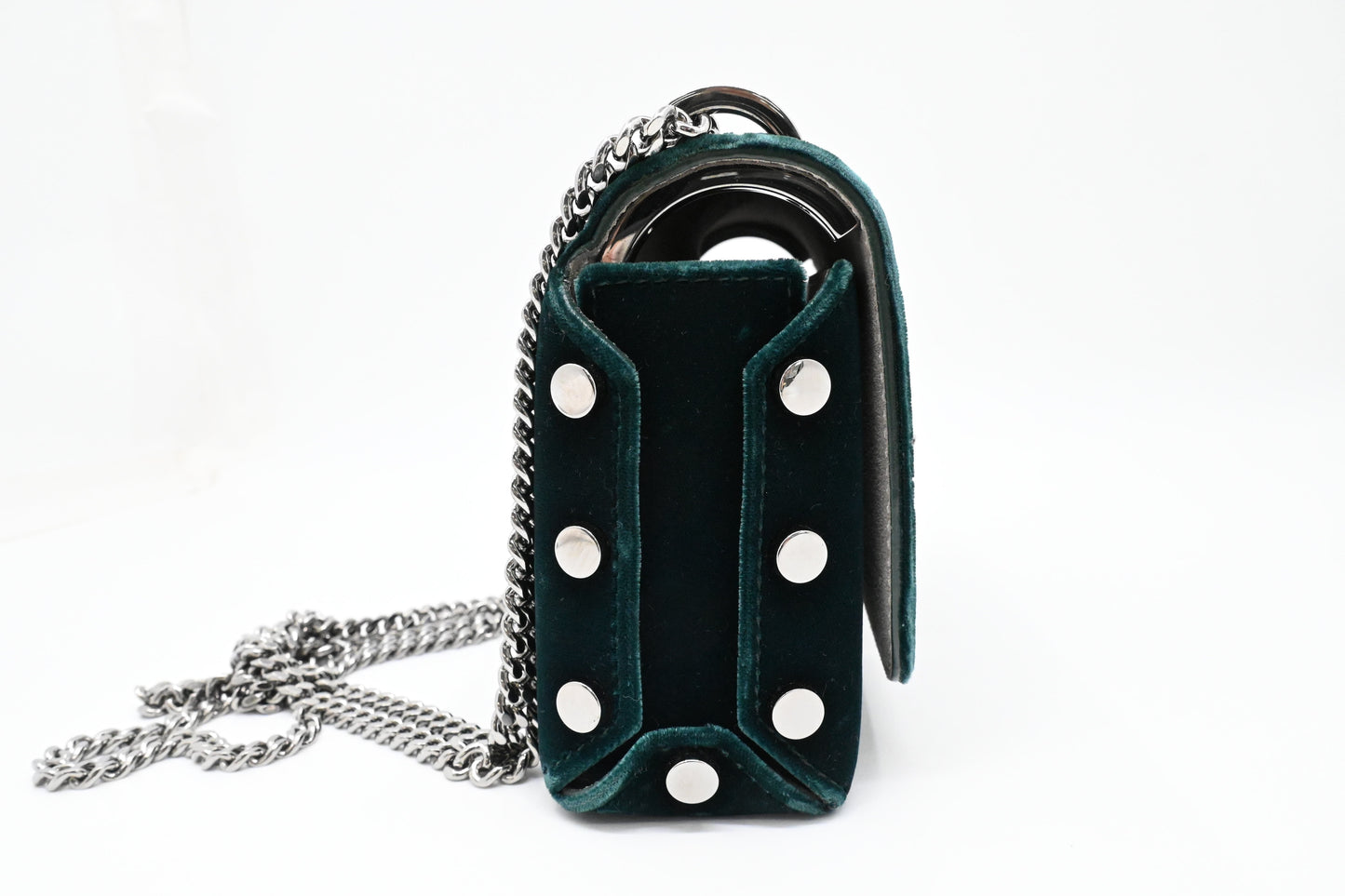 Jimmy Choo Lockett Petite in Teal Velvet