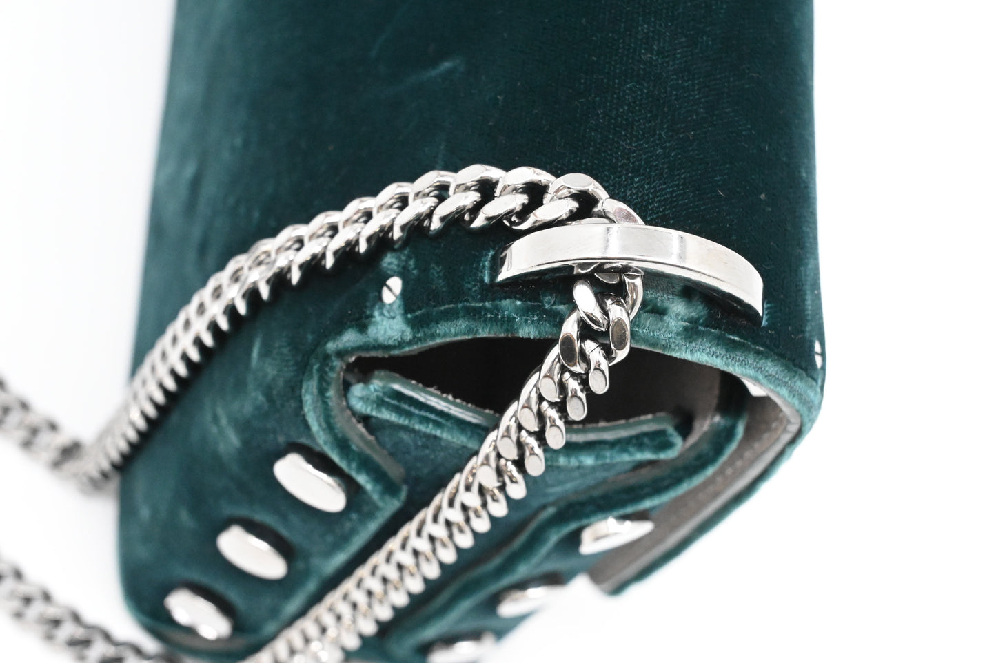Jimmy Choo Lockett Petite in Teal Velvet