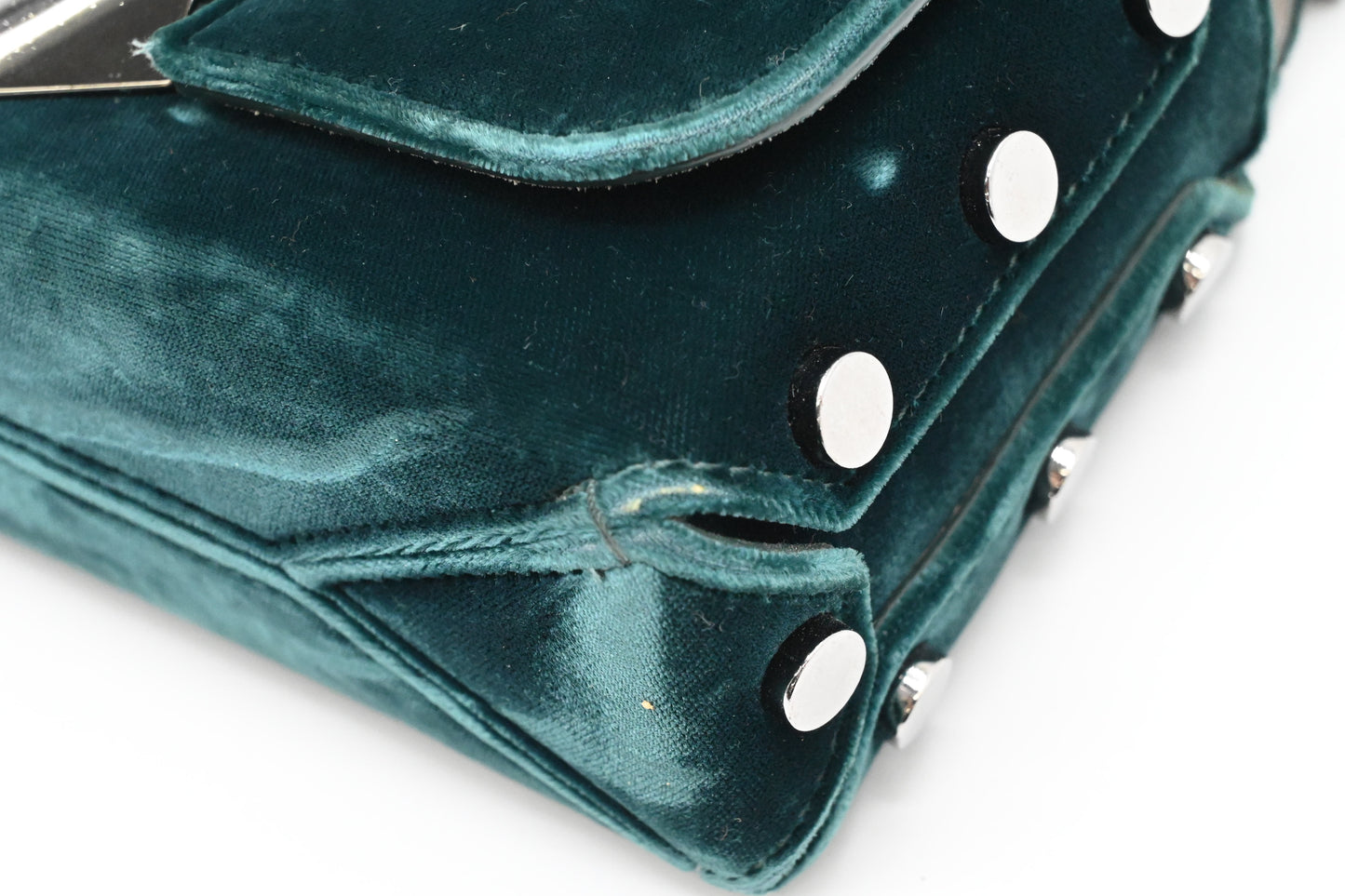 Jimmy Choo Lockett Petite in Teal Velvet