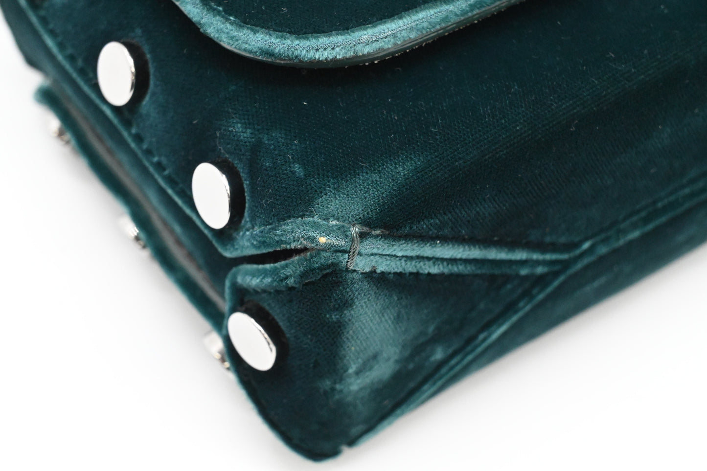 Jimmy Choo Lockett Petite in Teal Velvet