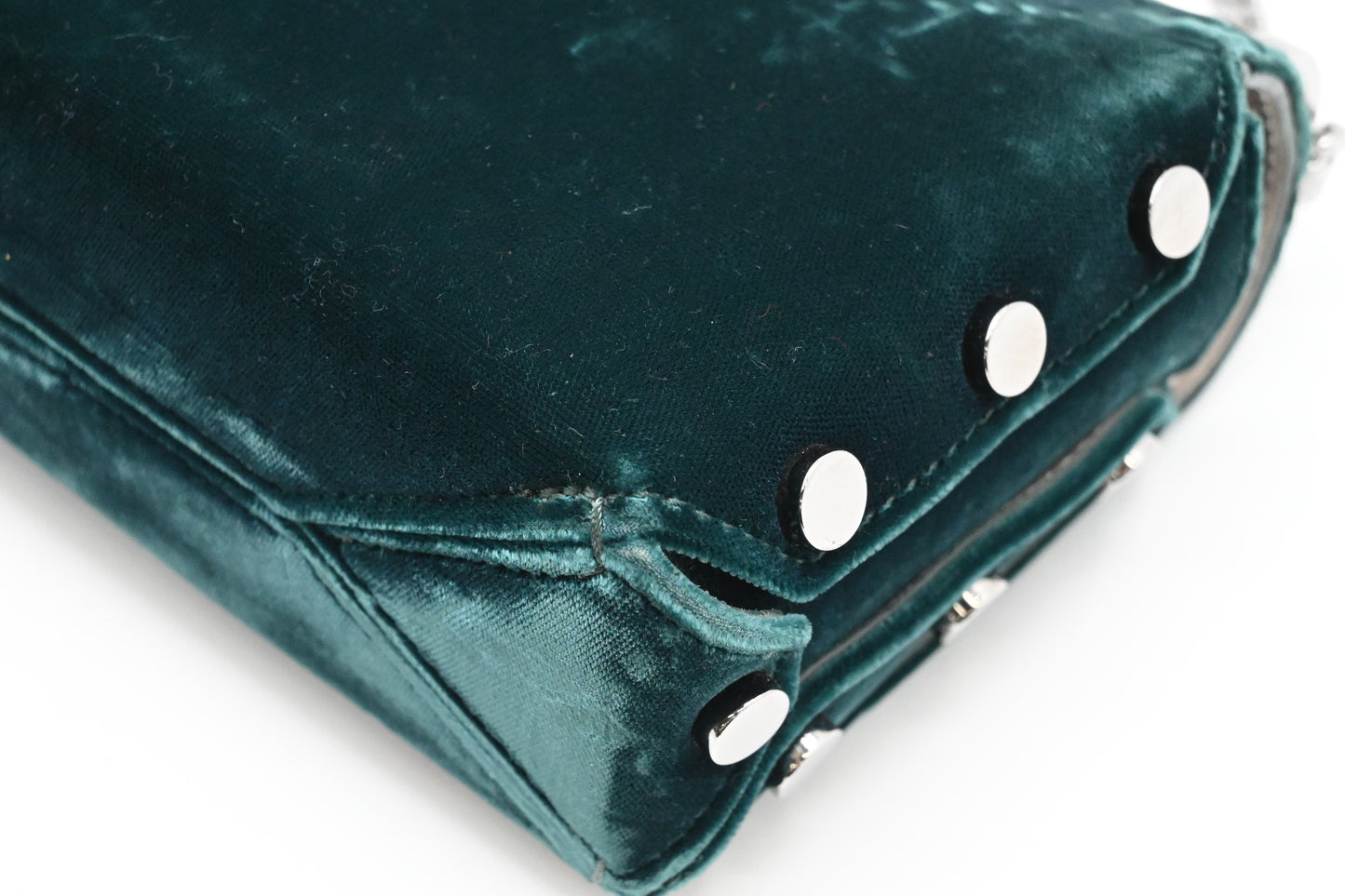 Jimmy Choo Lockett Petite in Teal Velvet