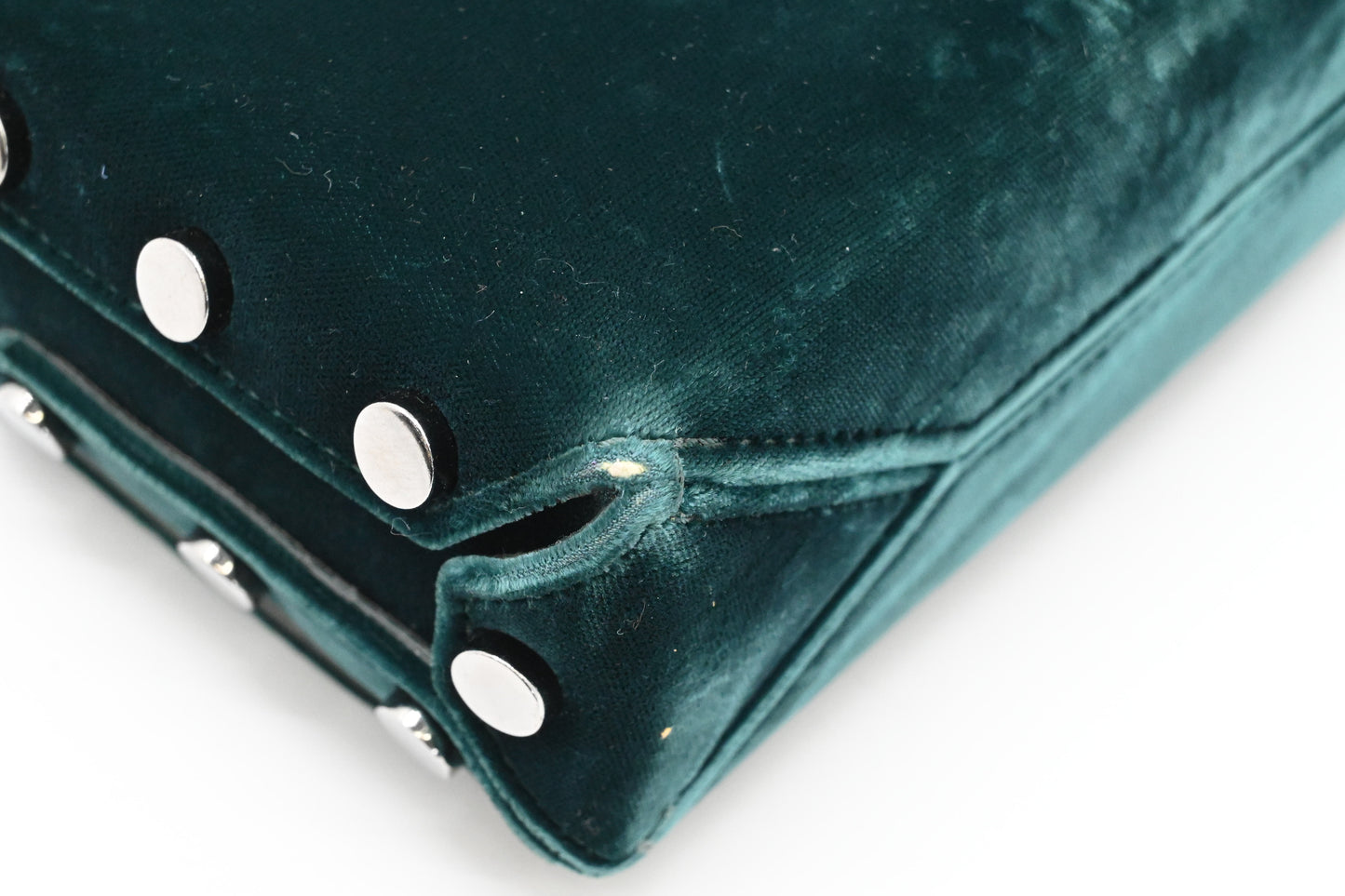 Jimmy Choo Lockett Petite in Teal Velvet