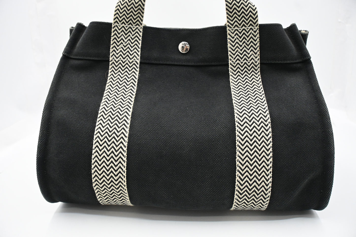 Hermes Cannes PM in Black Canvas