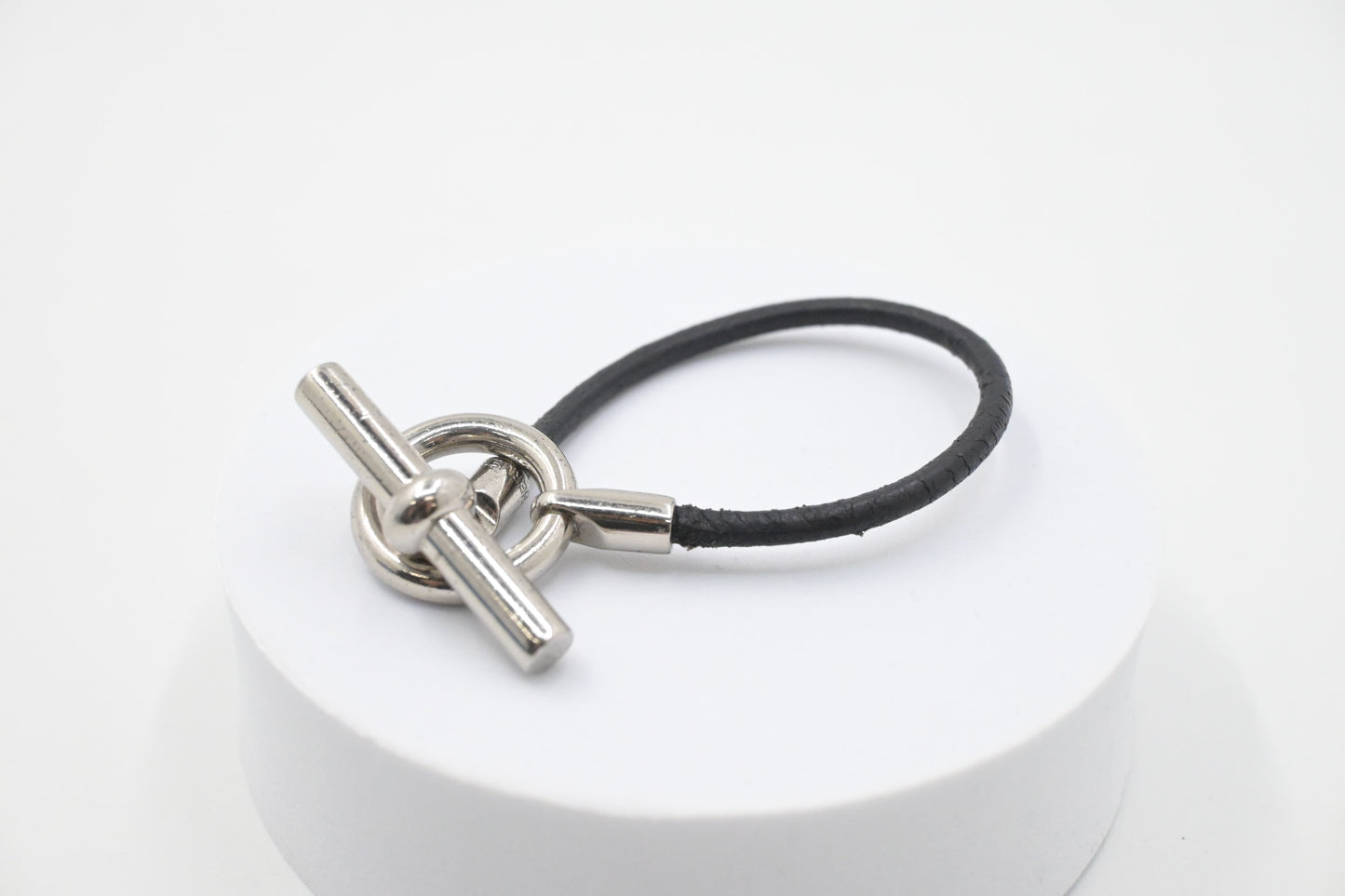 Hermes Bracelet in Black Leather