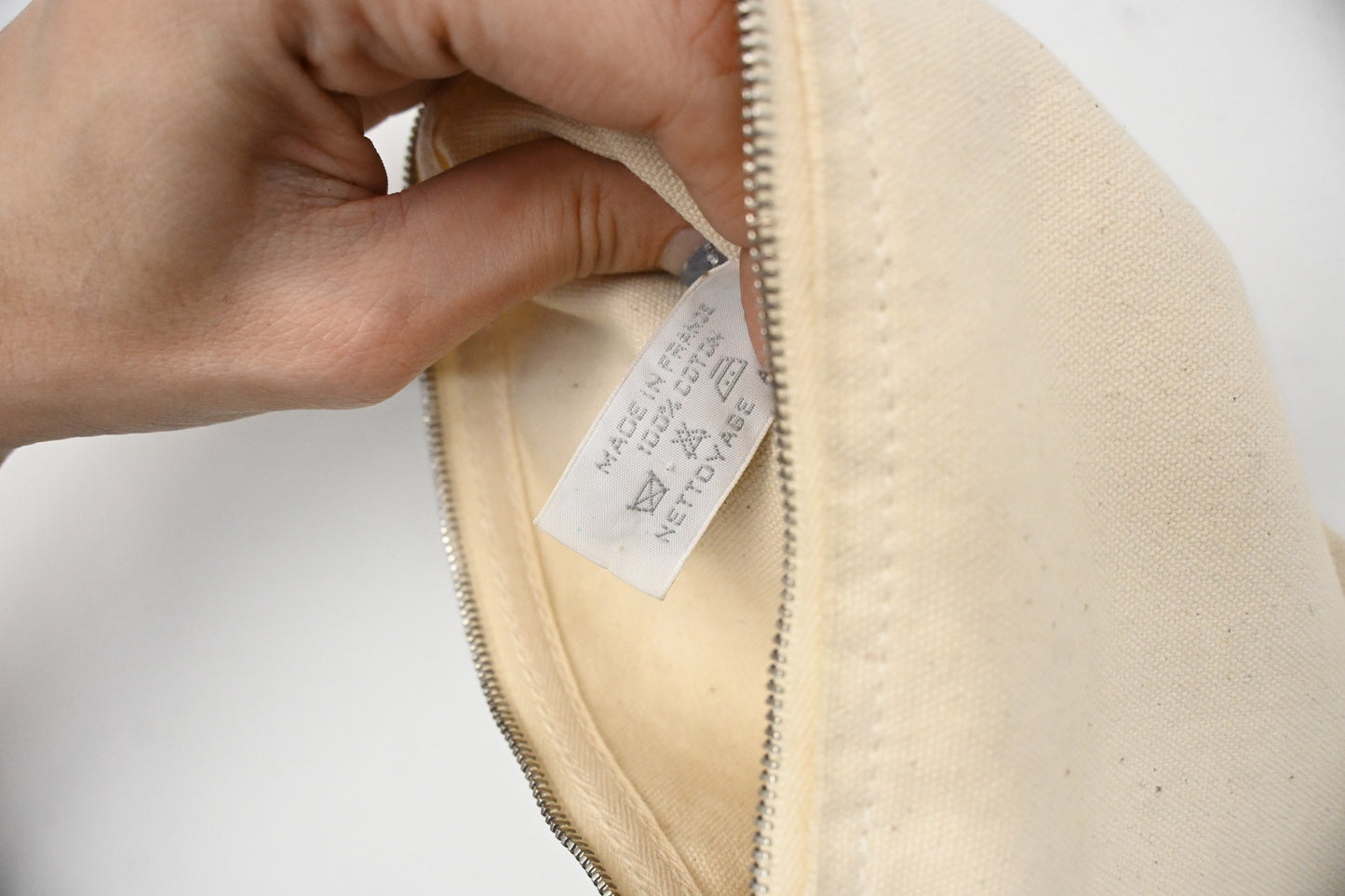 Hermes Cannes PM in Black Canvas