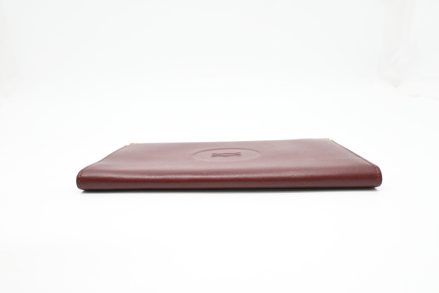 Cartier Bifold Wallet in Burgundy Leather