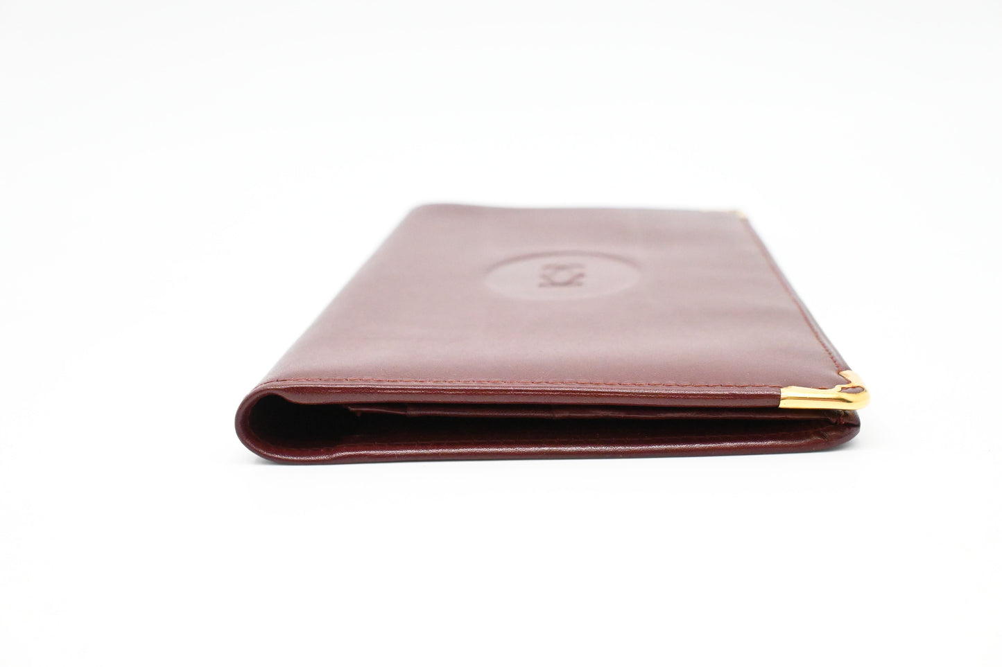Cartier Bifold Wallet in Burgundy Leather