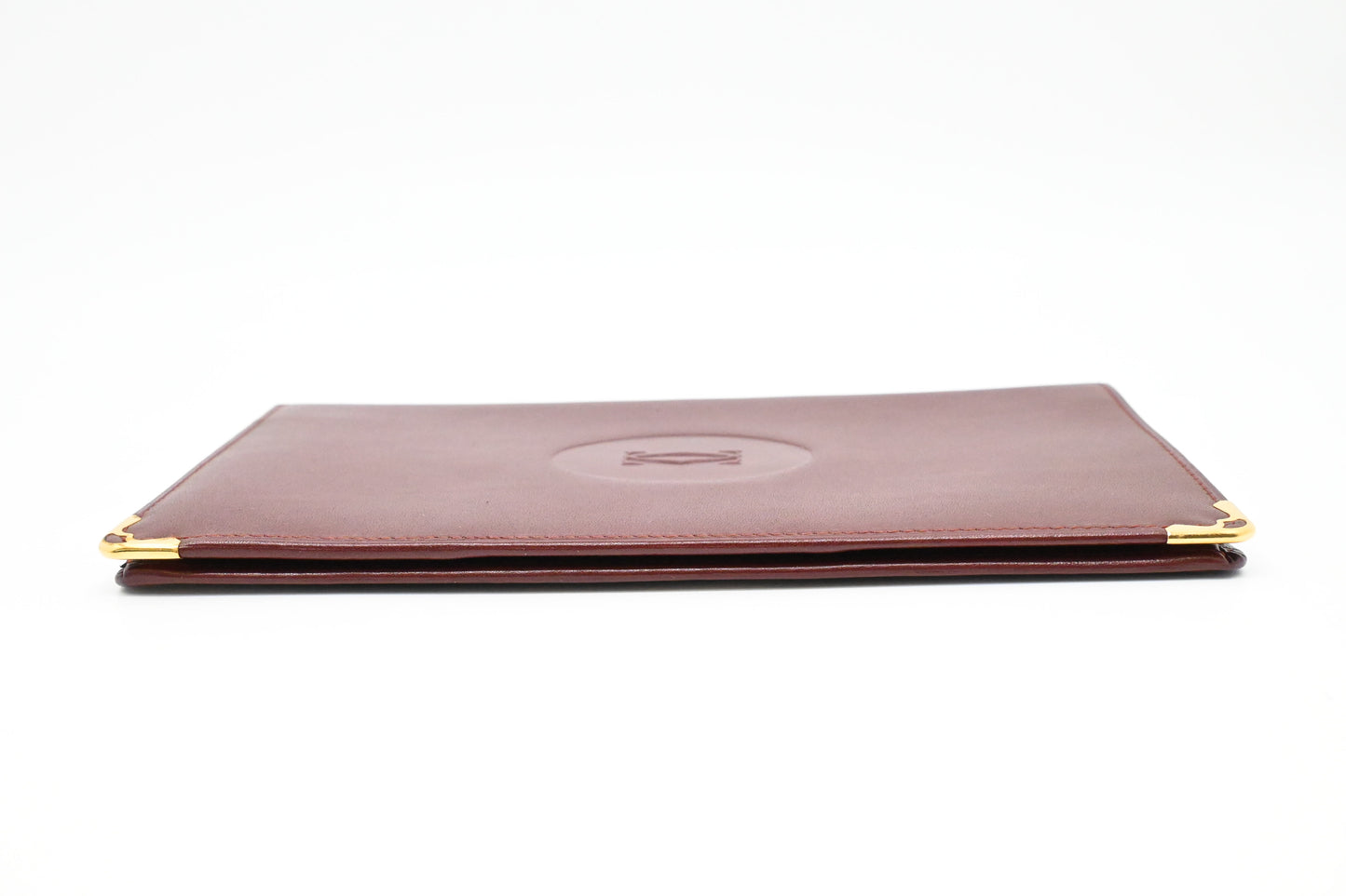 Cartier Bifold Wallet in Burgundy Leather