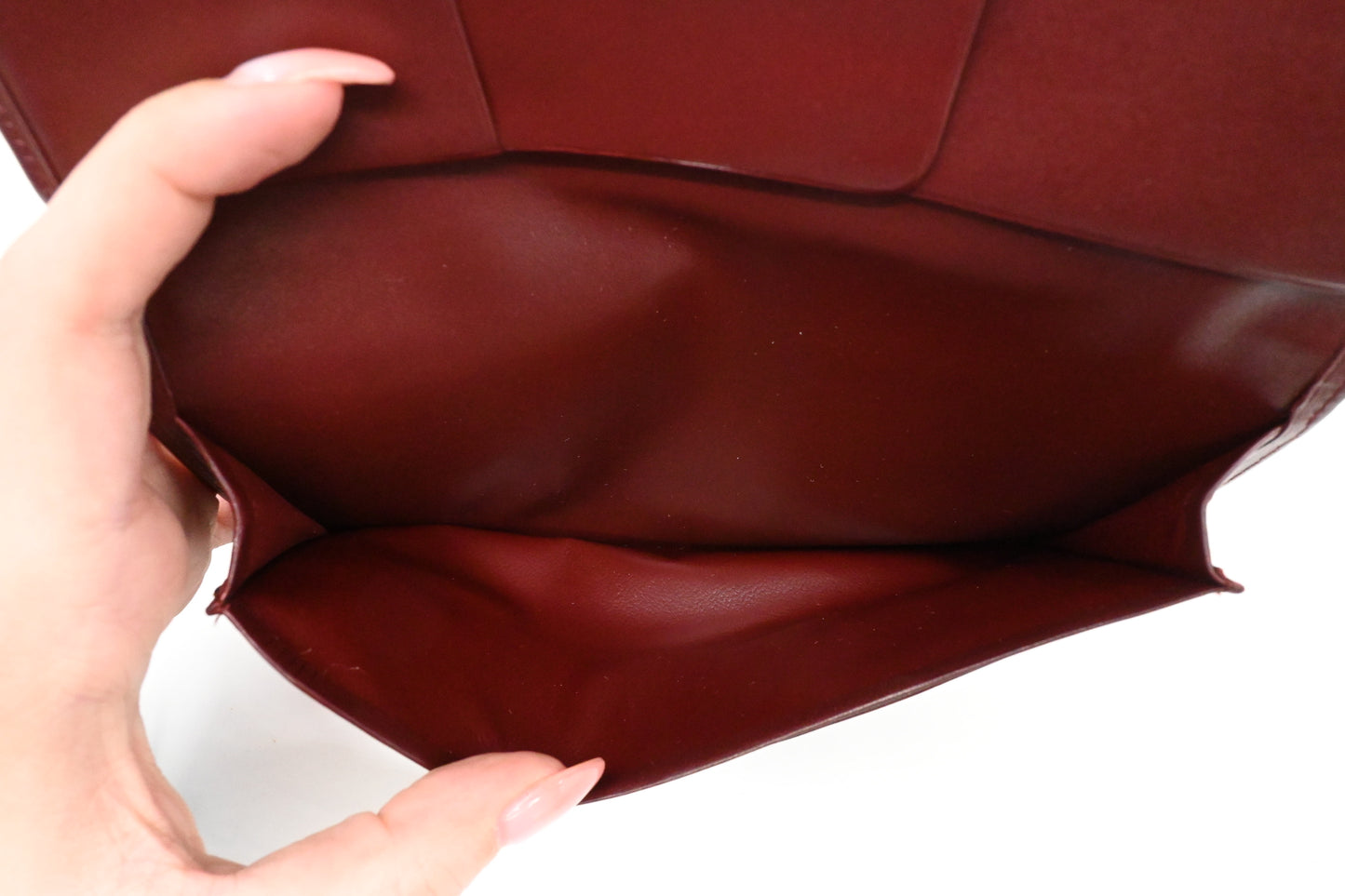 Cartier Bifold Wallet in Burgundy Leather