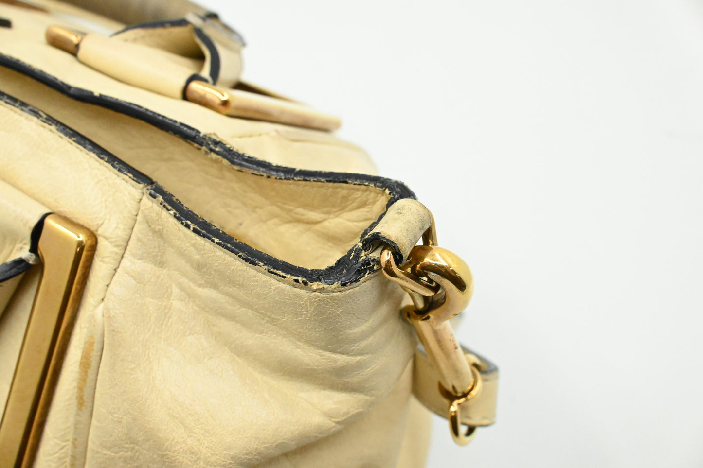 Chloe Ethel in Cream Leather