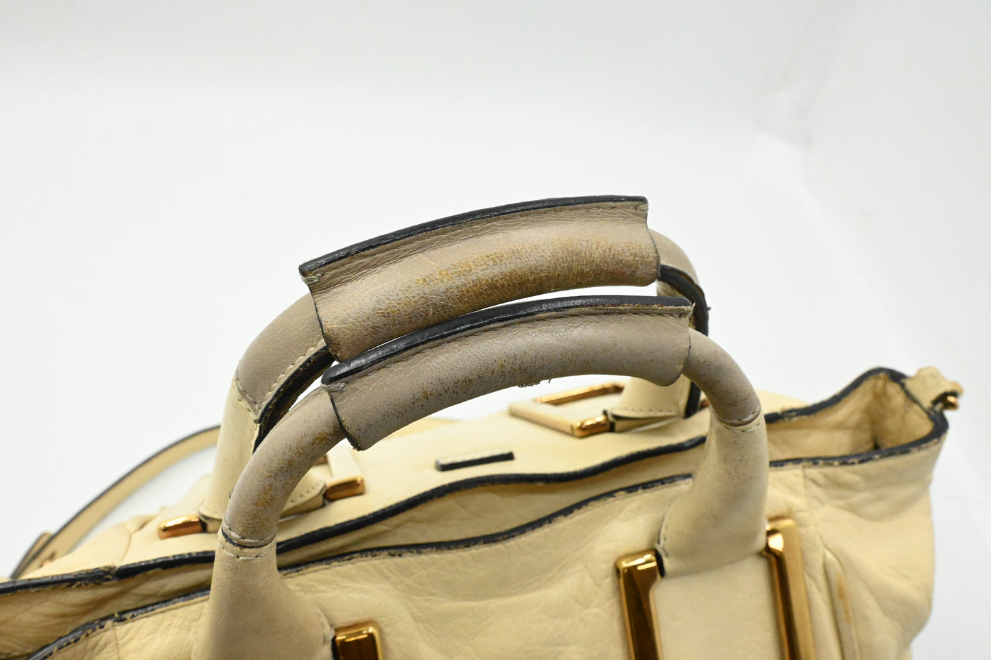 Chloe Ethel in Cream Leather