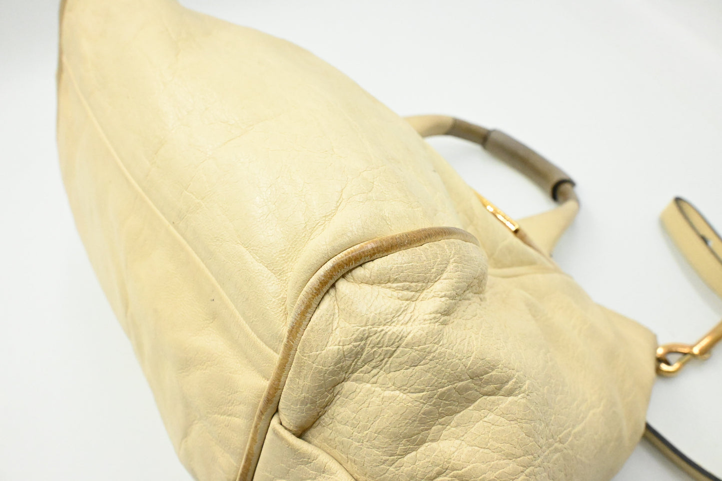 Chloe Ethel in Cream Leather