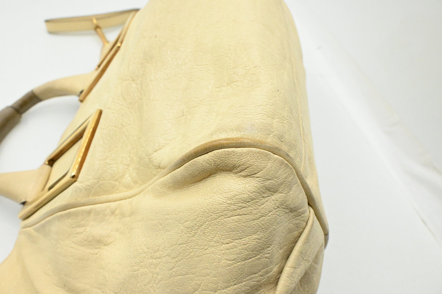 Chloe Ethel in Cream Leather