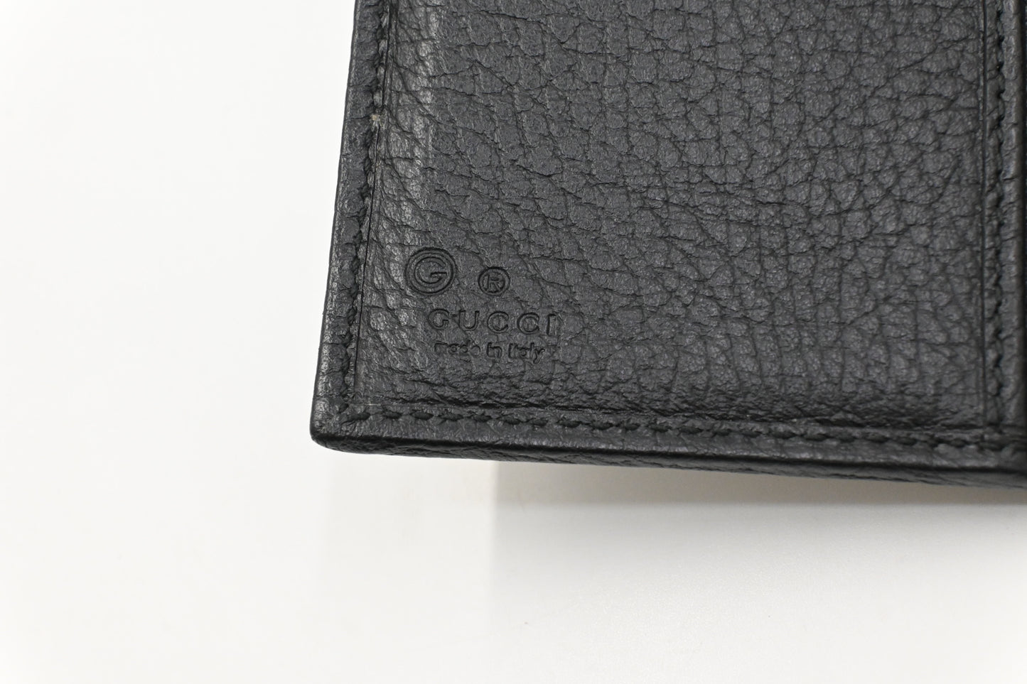 Gucci Long Wallet in Black Diamante Canvas and Leather