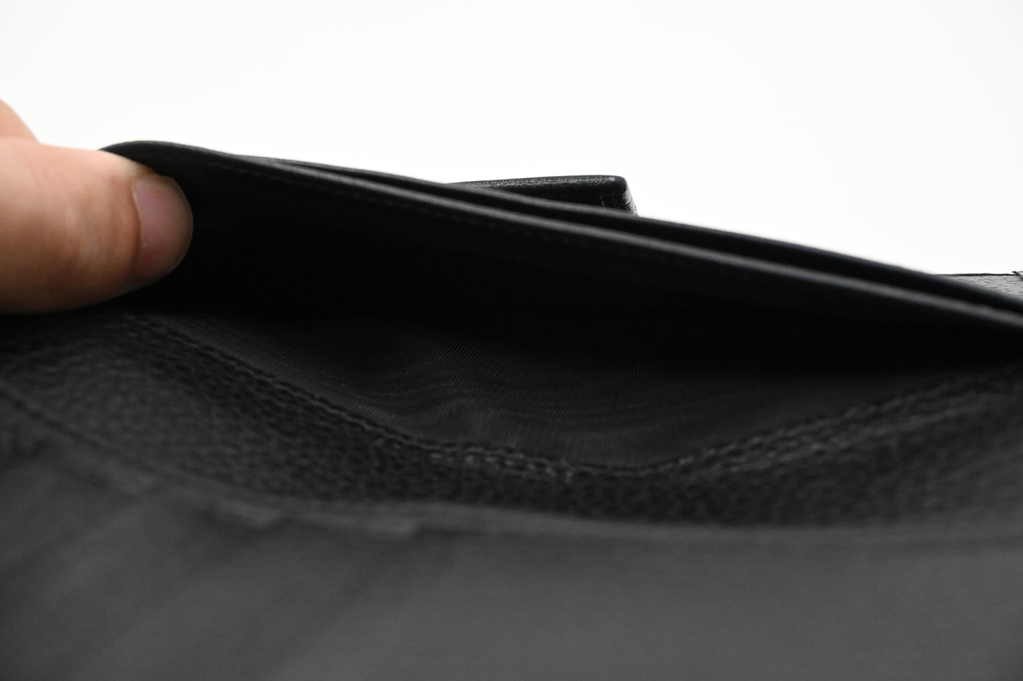 Gucci Long Wallet in Black Diamante Canvas and Leather
