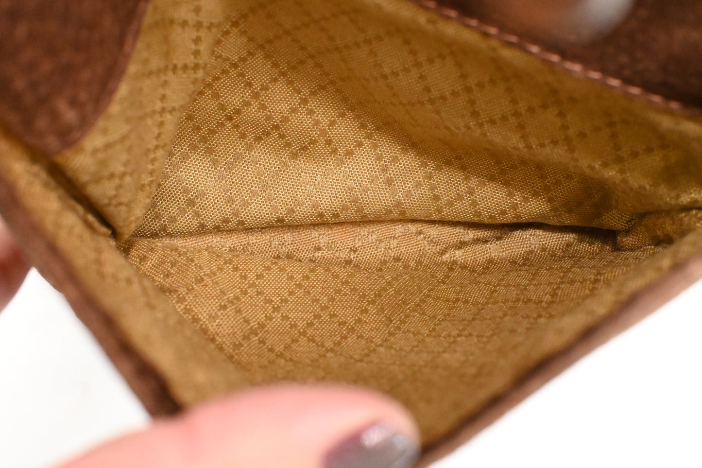 Gucci 2way Tote in Brown Suede Leather