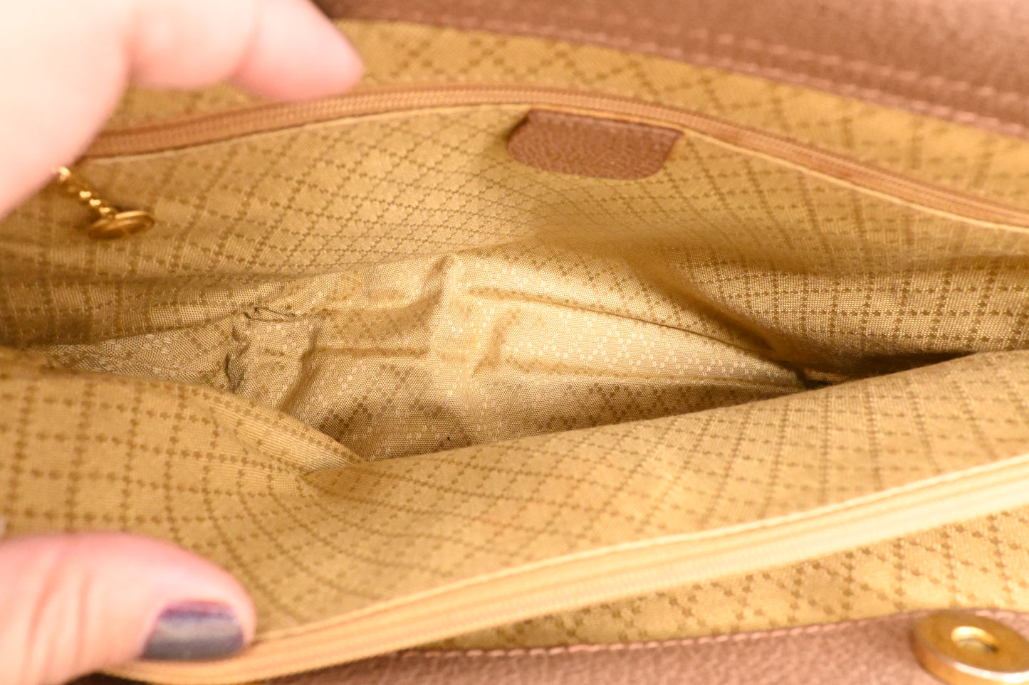 Gucci 2way Tote in Brown Suede Leather