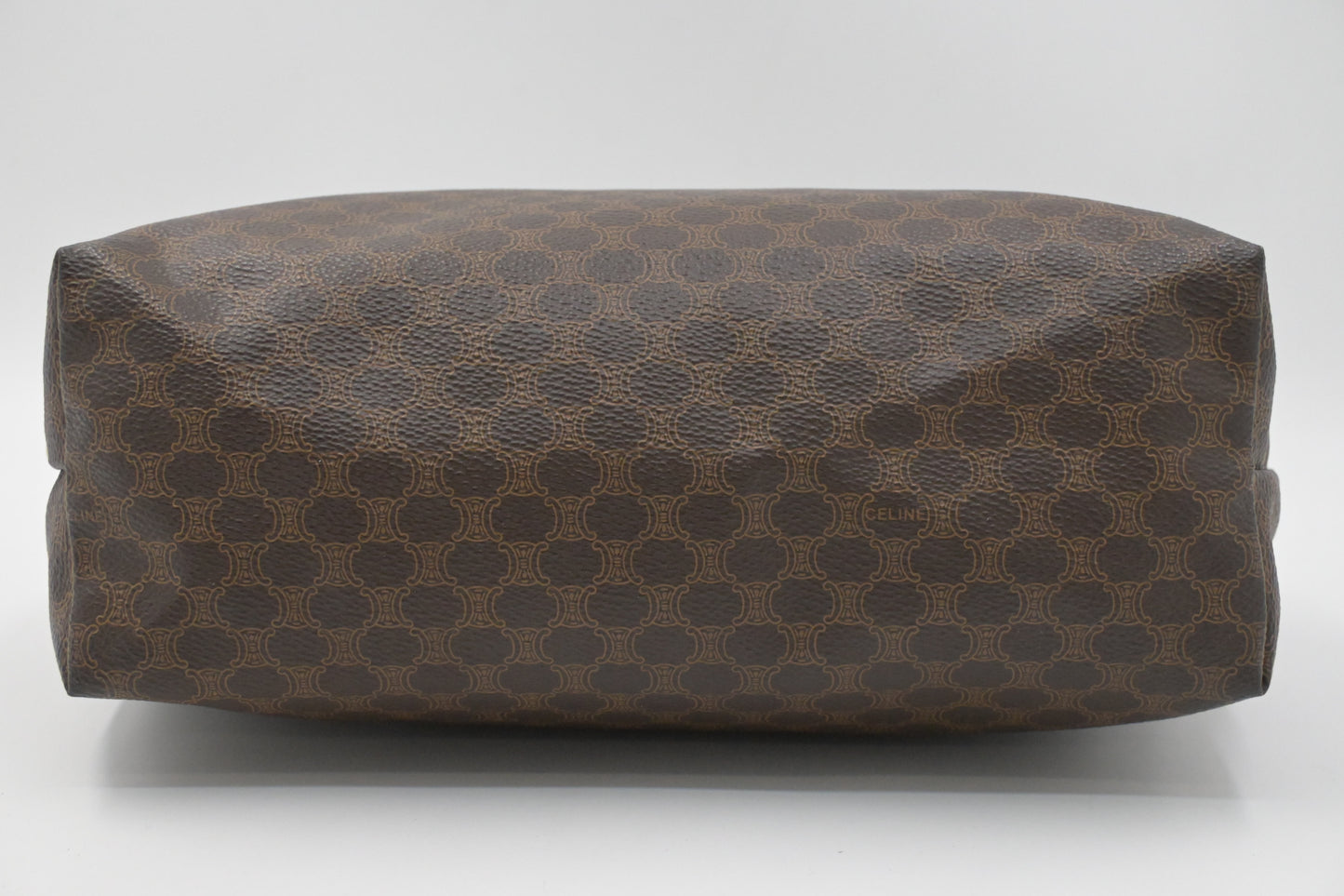 Celine Clutch in Brown Macadam Canvas