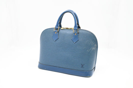 Louis Vuitton Alma PM in Blue Epi Leather