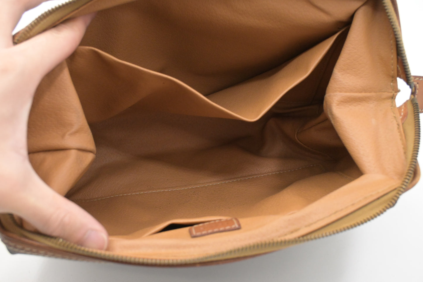Celine Clutch in Brown Macadam Canvas
