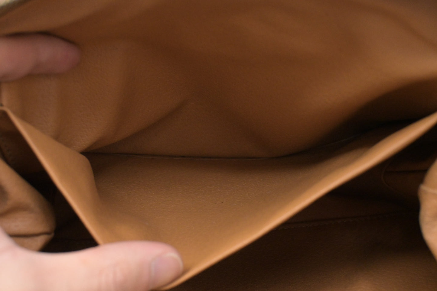 Celine Clutch in Brown Macadam Canvas
