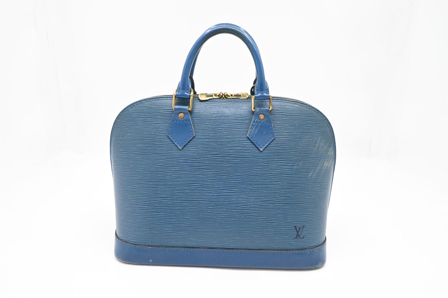 Louis Vuitton Alma PM in Blue Epi Leather
