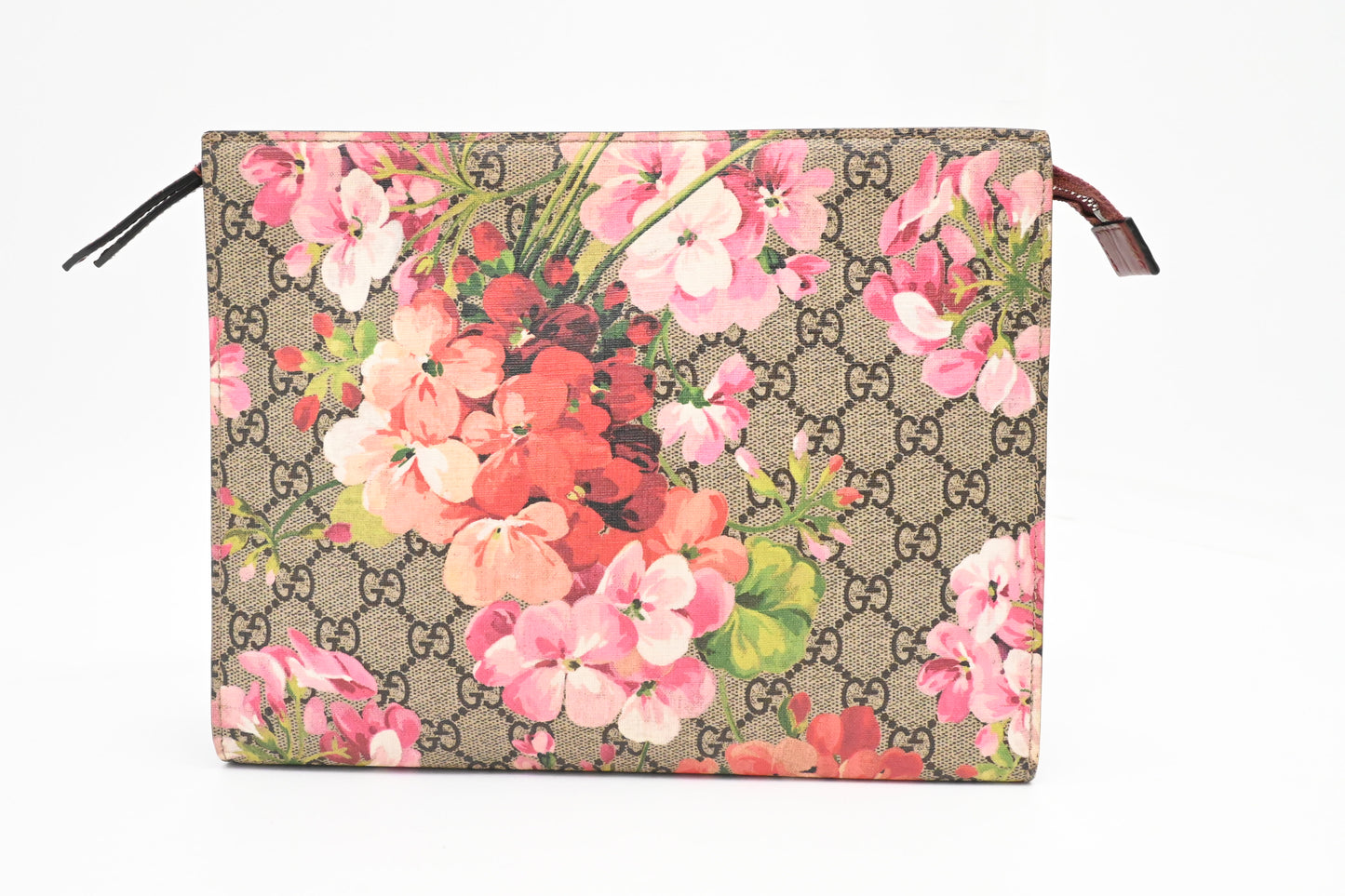 Gucci Clutch in Pink Blooms GG Canvas