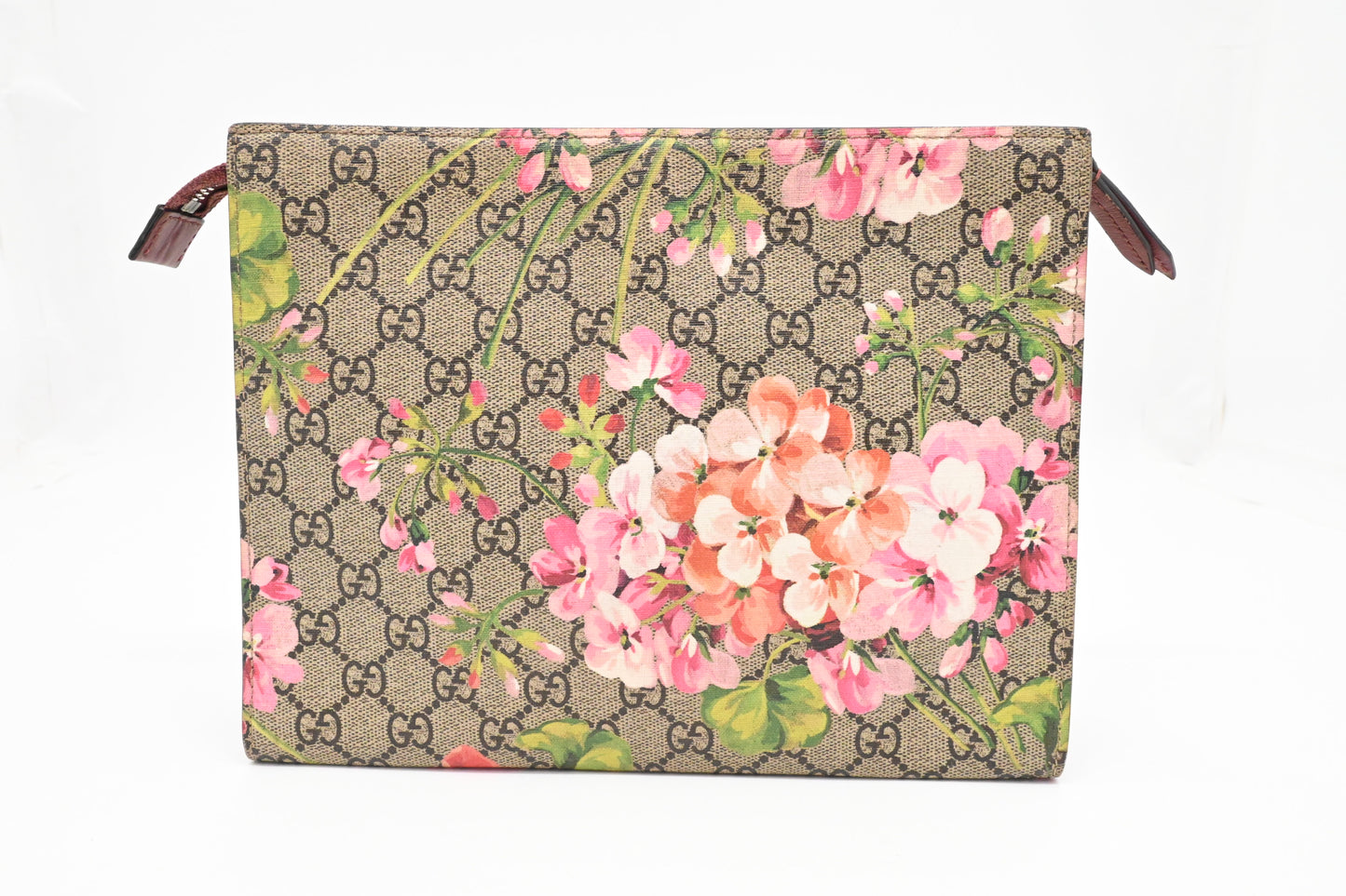 Gucci Clutch in Pink Blooms GG Canvas