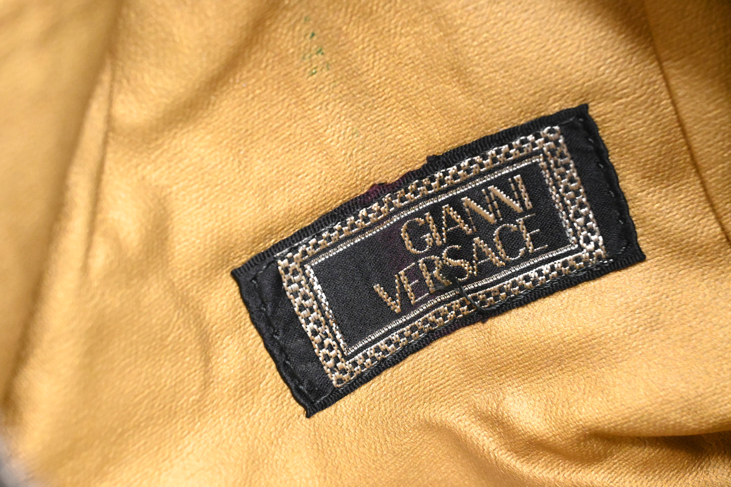 Versace Sling Shoulder Bag in Black Leather