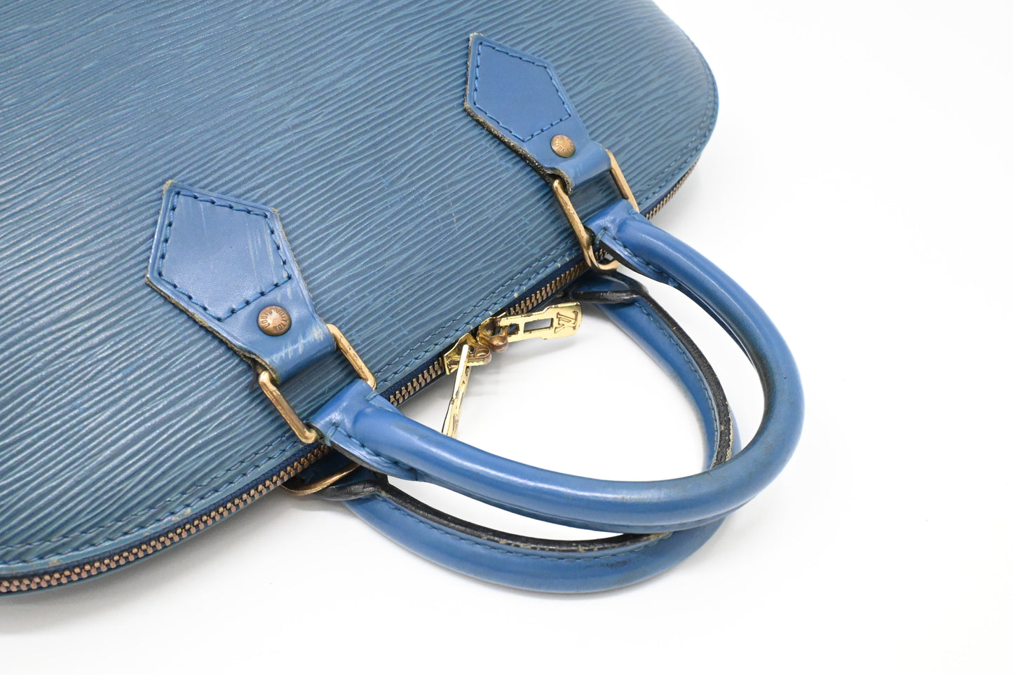 Louis Vuitton Alma PM in Blue Epi Leather